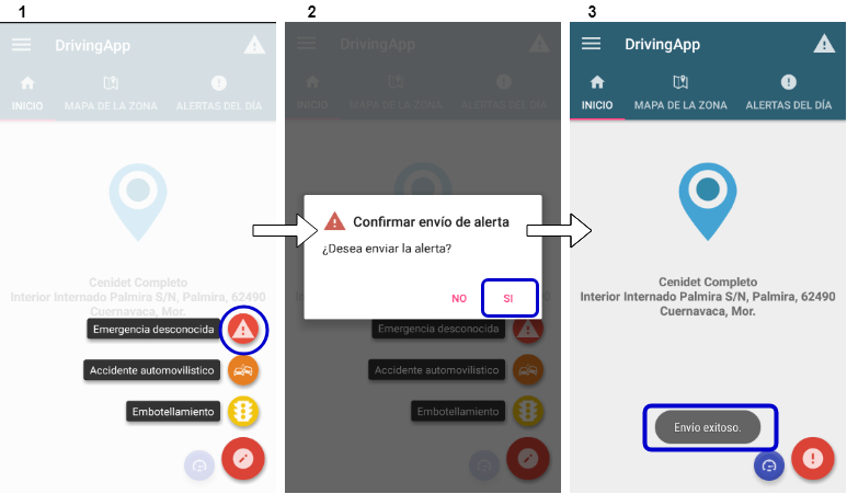 Crear Alerta de Emergencia Desconocida