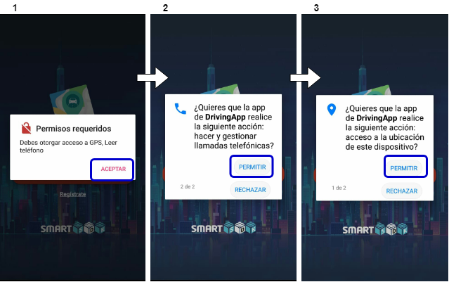 Permisos de DrivingApp