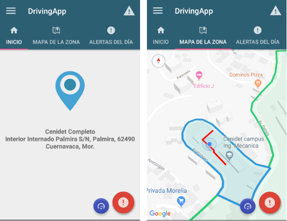 Ubicacion del Usuario - Vista de Inicio